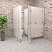 Изображение Сантехнические туалетные перегородки из HPL пластика 2 кабины (каркас профиль) 